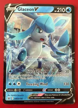 Glaceon V SWSH196 - Black Star Promo - Pokemon Card Near Mint - Image 1
