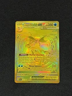 Pokemon Mega Greninja EX 122/086 Full Art Holo Card - Water, Stage 2, 350 HP - Image 1