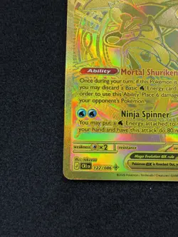 Pokemon Mega Greninja EX 122/086 Full Art Holo Card - Water, Stage 2, 350 HP - Image 3