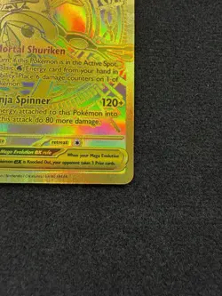 Pokemon Mega Greninja EX 122/086 Full Art Holo Card - Water, Stage 2, 350 HP - Image 4