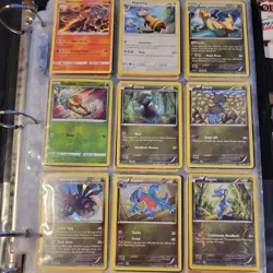 E3- VTG Pokemon Card Binder, Top loading, With over 100+ Pokemon card, sleeves - Image 3