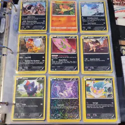 E3- VTG Pokemon Card Binder, Top loading, With over 100+ Pokemon card, sleeves - Image 5