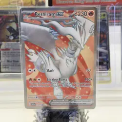 Pokemon TCG Reshiram EX Full Art Ultra Rare White Flare Card 158/086 - Image 1