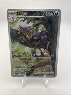 Liepard 137/086 White Flare Illustration Rare Holo Full Art SV Pokemon Card - Image 1