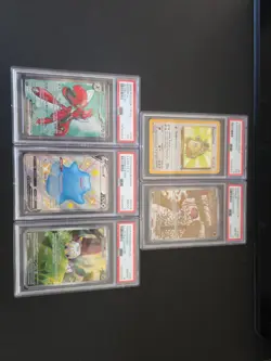 Lot Of 5 PSA Lower Grade Pokemon Cards - Image 1
