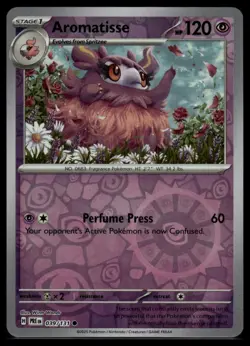 Aromatisse #039/131 SV: Prismatic Evolutions Reverse Holo Pokemon Card - Image 1