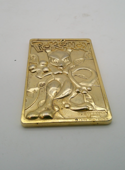 1999 Nintendo 23K Gold Plated Mewtwo Card Burger King Collectible - Image 3