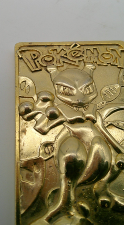 1999 Nintendo 23K Gold Plated Mewtwo Card Burger King Collectible - Image 4