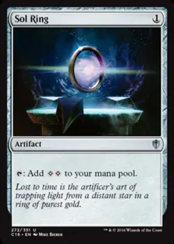 MTG Sol Ring, Commander 2016, Damaged, English - Image 1