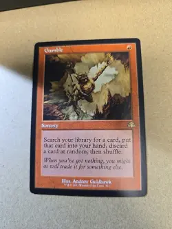 Gamble (Retro Frame) - MTG - Dominaria Remastered - Regular Rare - Image 1