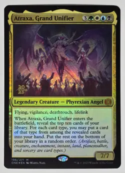 Phyrexia: All Will Be One MTG Atraxa, Grand Unifier Prerelease Promo Foil NM - Image 1