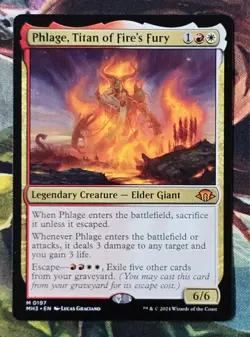 Phlage, Titan of Fire's Fury - Modern Horizons 3 MTG Regular NEAR MINT - Image 1