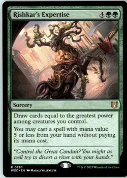 Rishkar's Expertise 130 Rare Commander: Wilds of Eldraine Near Mint - Image 2