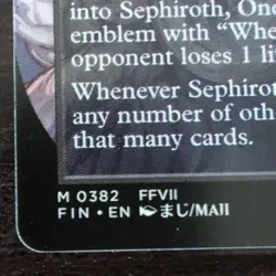 Wizards of the Coast Sephiroth, Fabled SOLDIER 0382 FFVII Transform Mythic EN - Image 3