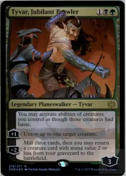 Tyvar, Jubilant Brawler Phyrexia: All Will Be One 218 Foil NM - Image 1