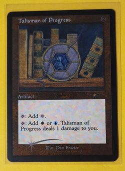 TALISMAN OF PROGRESS - Retro Frame Foil - Secret Lair - MTG Rare - Dan Frazier - Image 1