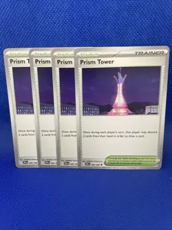 4x Prism Tower 080/086 Uncommon Chaos Rising Pokemon TCG NM Playset - Image 1