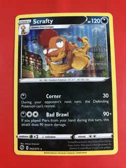 SCRAFTY 042/073 Holo Rare Lot Of 11 - Pokemon Trading Card Game Nintendo - Image 4