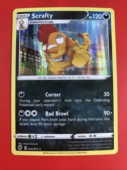 SCRAFTY 042/073 Holo Rare Lot Of 11 - Pokemon Trading Card Game Nintendo - Image 5