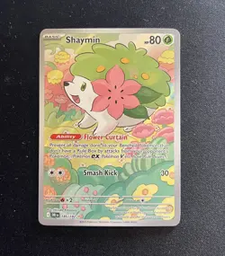 Pokemon TCG Shaymin Holo Card 185/182 : Destined Rivals - Image 1