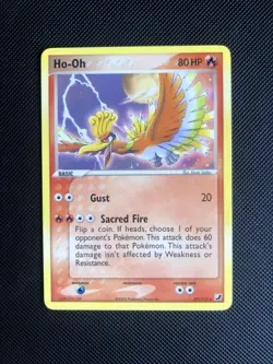 RARE Original Pokemon TCG Ho-Oh Ex Unseen Forces Set Card 27/115 Non Holo NM - Image 1