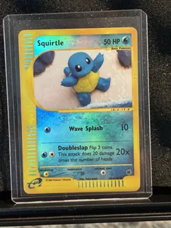 Pokemon Squirtle Expedition Yuka Morii Holo Reverse 131/165 English - Image 1