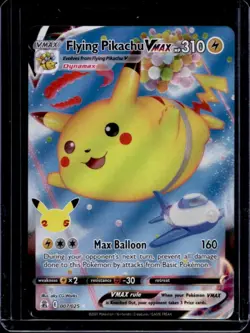 2021 Pokemon SWSH Celebrations Flying Pikachu VM #007/025 - Image 1