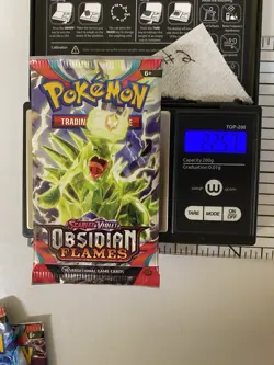 Pokemon Scarlet & Violet Obsidian Flames 22.57g Booster Pack Factory Sealed - Image 1