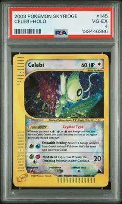 2003 Pokemon Skyridge 145/144 CELEBI - HOLO PSA 4 Excellent Condition! Ereader! - Image 1