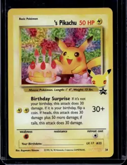 2021 Pokemon SWSH Celebrations Pikachu Classic #24 - Image 1