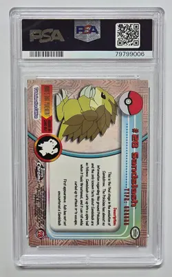 2000 Topps Chrome Pokemon TV #28 Sandlash PSA 6 - Image 2