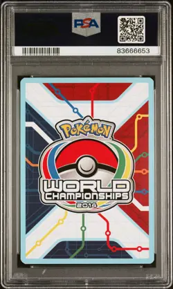 2014 POKEMON WORLD CHAMPIONSHIPS PROMO BW50 TROPICAL BEACH PLASMA POWER PSA 9 - Image 2