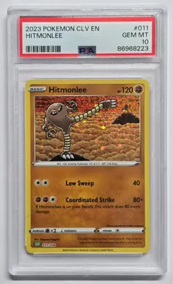 2023 Pokemon Hitmonchan & Hitmonlee #11 #12 Holo PSA Bundle CLV English PSA 10 - Image 2