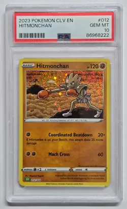 2023 Pokemon Hitmonchan & Hitmonlee #11 #12 Holo PSA Bundle CLV English PSA 10 - Image 4
