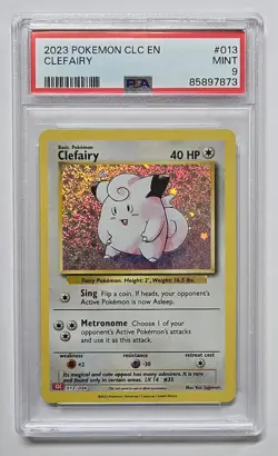 2023 Pokemon TCG Classic Collection Clefairy CLC #13 Holo PSA 9 - Image 1