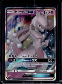 2019 Pokemon SM Hidden Fates Mewtwo GX #31/68 - Image 1