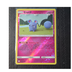 Pokemon Azurill 146/236 SM Cosmic Eclipse Reverse Holo Basic 60 HP English 2019 - Image 1