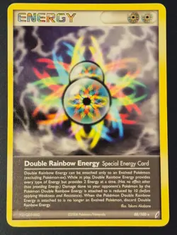 Double Rainbow Energy 88/100 Rare Crystal Guardians Pokemon Near Mint - Image 1