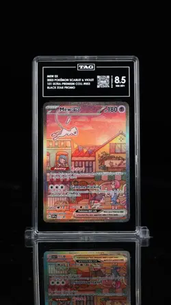 MEW EX 053 TAG 8.5 | Sunset 🌇 City Mew | Pokemon 151 Black Star Promo - Image 2