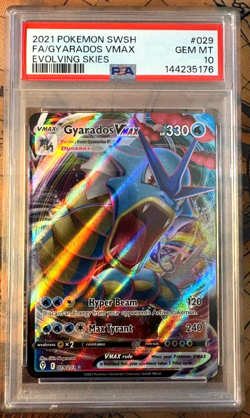 PSA 10 - Gyarados VMAX 029/203 - SWSH07: Evolving Skies Holo - Pokemon TCG - Image 1