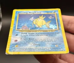 Pokemon TCG Shining Magikarp 66/64 Neo Revelation Holo Rare DAMAGED VINTAGE WOTC - Image 2