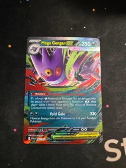 Mega Gengar ex 056/094 Double Rare Phantasmal Flames Pokemon NM - Image 1