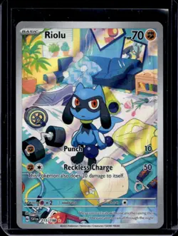 2023 Pokemon SV Riolu Illustration Rare #215/198 - Image 1