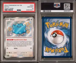 2024 POKEMON PAF EN-PALDEAN FATES SHINY RARE #201 DITTO PSA 10 - Image 3