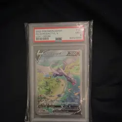 Pokemon 2022 Lost Origin Aerodactyl V Full Art Ultra Rare Holo #186 PSA 9 - Image 1