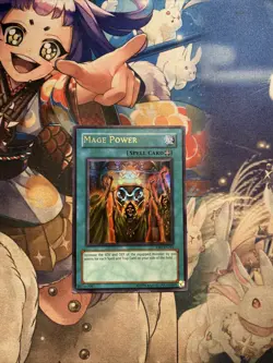 Mage Power - DB1-EN245 Ultra Rare HP Yugioh Card - Image 1