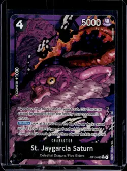 2025 One Piece Carrying On His Will St. Jaygarcia Saturn Rare Alt Art #OP13-083 - Image 1