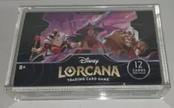 SEALED Disney Lorcana Rise of the Floodborn Booster Box w/ Magnetic Acrylic Case 4050368982711 - Image 1