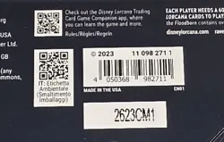 SEALED Disney Lorcana Rise of the Floodborn Booster Box w/ Magnetic Acrylic Case 4050368982711 - Image 2