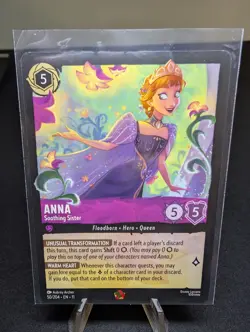 Disney Lorcana Anna Soothing Sister 50/204 Winterspell Legendary TCG - Image 1